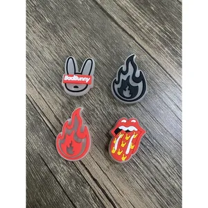 Crocs Bad Bunny Glow In Dark Charms For Croc Shoe & Bracelet & Wristband - 4 Pieces thumbnail 1