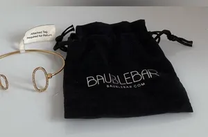 BaubleBar Gold Pavé Crystal Circle Open Cuff Bracelet New With Tag thumbnail 6