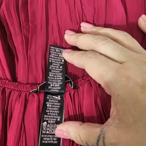 Victoria's Secret Pleated Embellished Babydoll - Claret Red - Size M - 11211557 thumbnail 10
