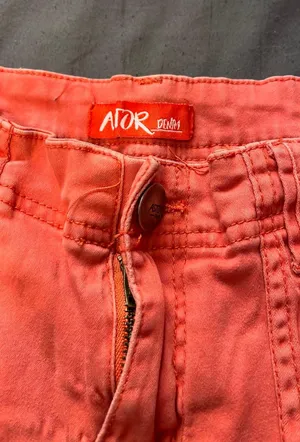 Astor Denim Shorts Orange thumbnail 3