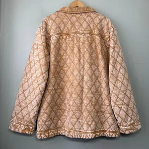 YFB On the Road Quilted Denim Coat Size XL Butterscotch Walker Jacket Boho thumbnail 5