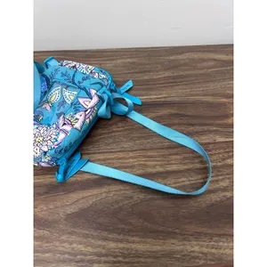 Vera Bradley Turquoise Floral Paisley Quilted Cotton Crossbody Phone Bag Blue thumbnail 6