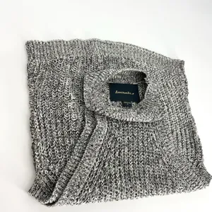 Lovemarks Chunky Knit Halter High Neck Sleeveless Sweater Heather‎ Grey S thumbnail 3