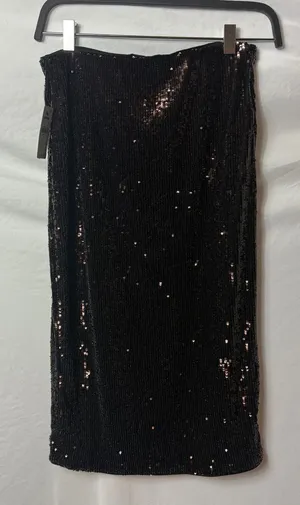 Express Y2K Bronze Sequin Midi Pencil Skirt XS NWT thumbnail 1