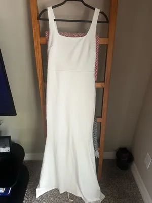 Lulus Wedding Dress with Bow thumbnail 3
