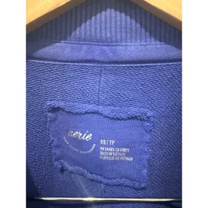 Aerie Blue Self Care Club‎ Crewneck Sweatshirt Distressed Oversized XS thumbnail 4