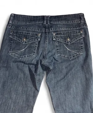 Women’s dark wash low rise jeans thumbnail 6