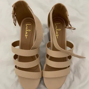 Lulus Nude Platform Sandals thumbnail 5