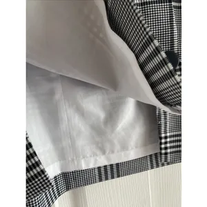 J Crew Glen Plaid Mini Skirt Womens Size‎ 10 Black Dark Academia Preppy Office thumbnail 5