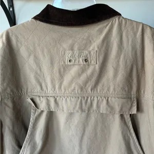 Cabela’s Tan Brown Corduroy Collar Quilated Canvas Barn Jacket Chore Coat 2XL thumbnail 12