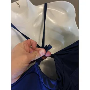 Kellé Dress Womens Medium Blue Sweetheart Ruffle Hanky Hem Hi-Low Formal thumbnail 12