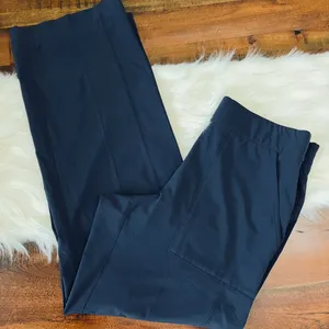 Athleta Chelsea Cargo Wide Leg Pants Women 8 Navy Stretch Travel Work Athleisure thumbnail 1