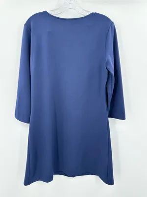 Amanda Uprichard Royal Blue Deep V-Neck Tunic Style Dress Size Medium thumbnail 2