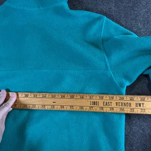 Patagonia Synchilla Fleece Pullover Teal Pink Trim Snap-T Women's Large thumbnail 7