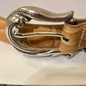 Coldwater Creek Tan Leather Belt Womens S Used S 91017 thumbnail 5