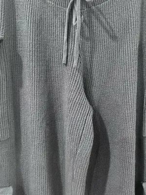 Edikted Wynter Gray Knit Cargo Pants Sz M Y2K Utility Wide Leg thumbnail 4