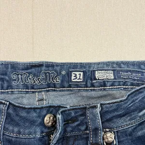 Miss Me Indigo Boot Cut Jeans with Studded Accents thumbnail 5
