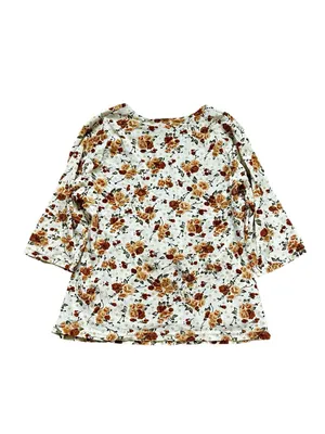 Vintage 90s Floral V Neck Fitted Top Sparkling Floral Boho Cottage Y2K Fairy thumbnail 5