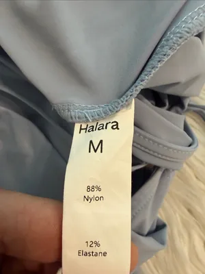 HALARA Slate Blue Lightweight Jumpsuit with Spaghetti Straps size M brand new thumbnail 10