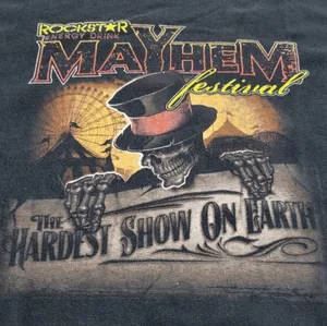 Rockstar Energy Drink Shirt Size Large 2010 Mayhem Festival Concert Graphic Tee Anvil Shirt Unisex thumbnail 3