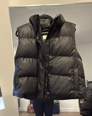 A New Day Faux Leather Puffer Vest thumbnail 1