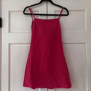 Showpo Pink Tie Back Spaghetti Strap Mini Dress Size 4 Cotton‎ Open Back Summer thumbnail 3