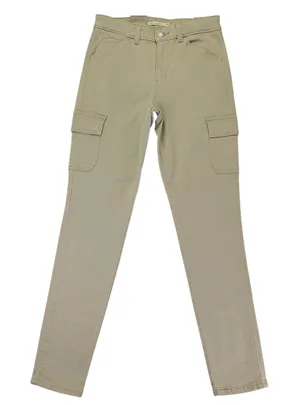 Levis 721 High Rise Skinny‎ Cargo Pants Womens 28x30 Tan Khaki New NWT thumbnail 1