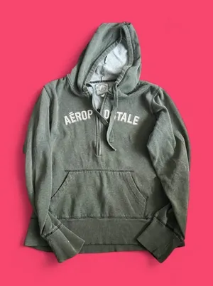 Large Green Aeropostale hoodie with white lettering, Used, Offers Welcome #74 thumbnail 1
