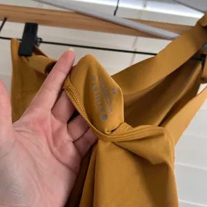 Athleta one shoulder asymmetrical strappy back bodysuit mustard yellow size XS thumbnail 6