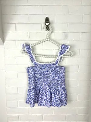 Altar’d State Floral Print Smocked Top Size M thumbnail 2