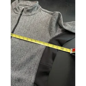 Marc New York Andrew Marc Herringbone Full Zip Jacket Grey‎ Black Womens XXL thumbnail 3
