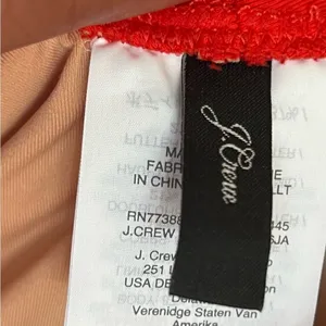 Women’s J. Crew Ruffle‎ Scoopback One Piece Swimsuit Size 16 Red Beach Summer thumbnail 8