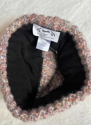 Confetti Cable Pom Beanie thumbnail 4