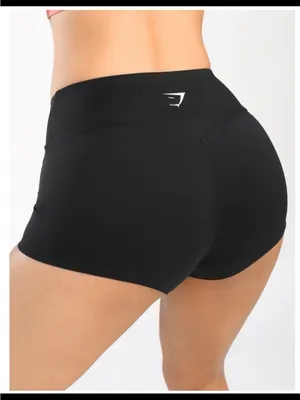 Gymshark Black High-Rise Bike Shorts Medium thumbnail 4