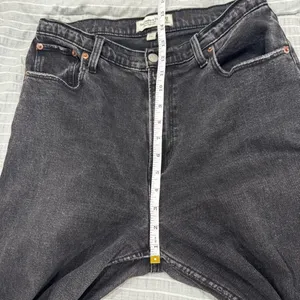 Abercrombie & Fitch The Ankle Straight Ultra High Rise Black 29/8L‎ thumbnail 5