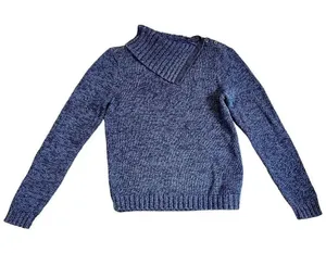 American Living Women’s Blue Cowl Neck Sweater Large thumbnail 1