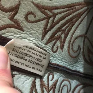 Ariat Snip Toe Brown Leather Cowgirl Boots Scallop thumbnail 12