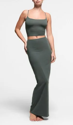 Skims Fits Everybody Long Maxi Skirt Deep Sea M NWT ( sold out) style thumbnail 1