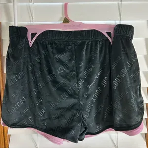 Juicy Couture | Embellished Velour Graphic Pajama Shorts 2 Pairs NWT Size XL thumbnail 2