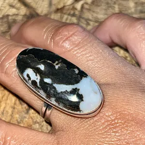 White Buffalo Turquoise Ring Size 11 thumbnail 5