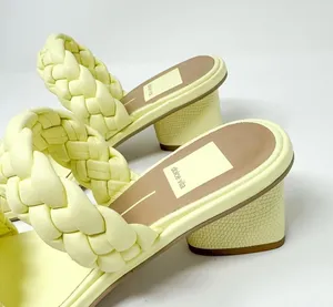 NEW Dolce Vita Ronin Light Yellow Double Braided Strap Sandal Size 6 MSRP $115 thumbnail 5