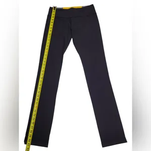 Lululemon‎ Black Yoga Leggings Size 8 Colorblock Waistband thumbnail 10