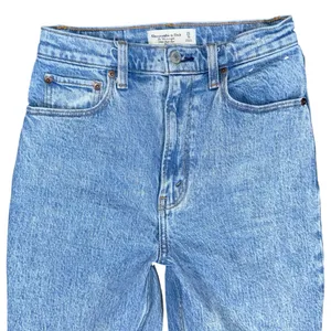 Abercrombie & Fitch 90s Ultra High Rise Straight Jeans Medium Wash Denim 25 / 0 thumbnail 3