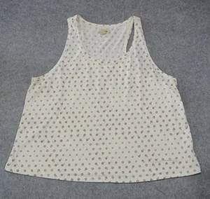 Madewell Women's XXL Raw-Edge Pajama Tank in Bandana Flower Cozy Loungewear thumbnail 1