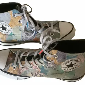 Converse Chuck Taylor all star mosaic design high top sneakers lace up size 7.5 thumbnail 4
