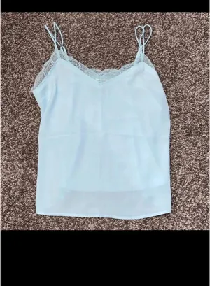 Abercrombie Blue lace tank top thumbnail 2