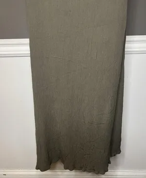 Lou & Grey Dress Womens Medium Black Olive Colorblock Maxi Sleeveless Tank thumbnail 9