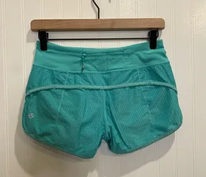 LULULEMON Speed Short (Mesh) in Bali Breeze Size 2 RARE HTF Unicorn thumbnail 7