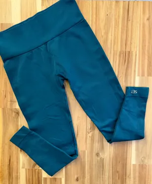 SET ACTIVE Sculptflex High-Rise Seamless Leggings – Teal Blue – Size Large thumbnail 1