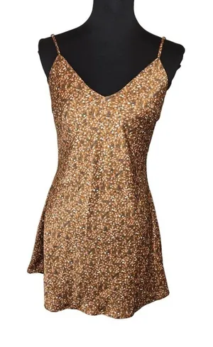 Audrey 3+1 Alice Floral Slip Brown Dress‎ thumbnail 1